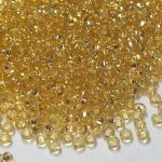 Koraliki Rocaille 10/0 Czech seed beads - Silver Lined Transparent Light Gold 17020 - 10 gram