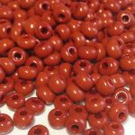 Rocaille 5/0 Czech seed beads - Opaque Terracota - 10 gram