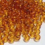 Rocaille 5/0 Czech seed beads - Transparent Topaz col 10070 -10 gram