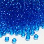 Koraliki Rocaille 10/0 Czech seed beads - Transparent Capri Blue col 60150 - 10 gram