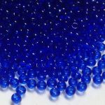Rocaille 11/0 Czech seed beads - Transparent Royal Sapphire - 10 gram