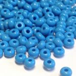 Rocaille 4/0 Czech seed beads - Opaque Blue 63050 - 10 gram