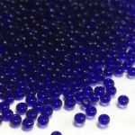 Rocaille 10/0 Czech seed beads - Transparent Dark Cobalt  col 30110 - 10 gram