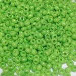 Rocaille 9/0 Czech seed beads - Opaque Lt. Green 53310 - 10 gram