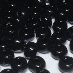 Rocaille 1/0 Czech seed beads - Opaque Black col 23980 -10 gram