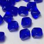 Koraliki Czech Glass Beads  6x6 mm Sapphire - 10 szt