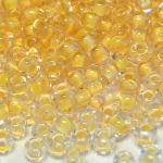 Rocaille 9/0 Czech seed beads - Inside Yellow Transparent - 10 gram