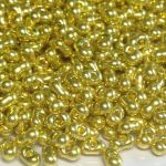 Koraliki Farfalle Preciosa 4mm - Metallic Yellow Gold -10 gram