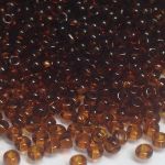 Rocaille 10/0 Czech seed beads - Transparent Dark Beer 10110 - 50 gram