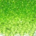 Rocaille 11/0 Czech seed beads - Transparent Lt Grass 50220 - 50 gram
