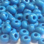 Rocaille 33/0 Czech seed beads - Opaque Blue 63050 - 10 gram
