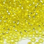 Rocaille 13/0 Czech seed beads - Silver Lined Yellow 87010 -10 gram