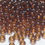 Rocaille 4/0 Czech seed beads - Transparent Lustered Beer 10090 - 50 gram