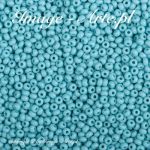 Rocaille 8/0 Czech seed beads - Opaque Turquoise 63030 - 10 gram