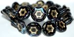 Koraliki Czech Glass Beads Stars 17mm 1 szt