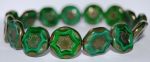 Koraliki Czech Glass Beads Stars 17mm