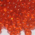 Rocaille 6/0 Czech seed beads - Transparent Topaz Orange 90030 -10 gram