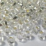 Rocaille 4/0 Czech seed beads - Silver Lined Crystal 78102 - 10 gram