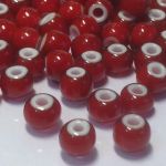 Rocaille 32/0 Czech seed beads - Cornelian Dark Red 93730D - 50 gram