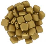 CzechMates Tile Bead 6mm Matte Metallic Goldenrod 20 szt.