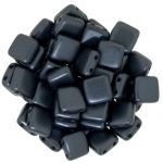 CzechMates Tile Bead 6mm Pearl Coat Charcoal 20 szt.