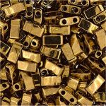 Miyuki Half Tila Beads Metallic Dark Bronze HTL0457 ok.125 szt. - 5 gram ok.125 szt.