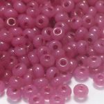 Rocaille 8/0 Czech seed beads - Alabaster Cranberry - 10 gram