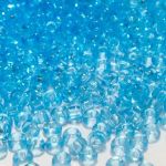 Rocaille 11/0 Czech seed beads - Transparent Lt. Blue col 60000 - 10 gram