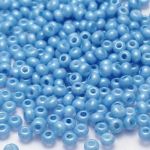 Rocaille 10/0 Czech seed beads - Chalk Alabaster Lt.Blue col 16936 - 10 gram
