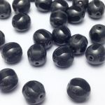 Koraliki Czech Glass Beads  Round 9 mm Jet/Hematite 10 szt
