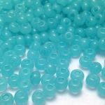 Rocaille 6/0 Czech seed beads - Alabaster Blue Turquoise - 10 gram