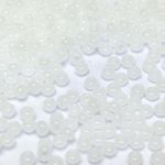 Rocaille 9/0 Czech seed beads - Opal White col 63050 - 10 gram