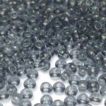 Rocaille 8/0 Czech seed beads - Transparent Black Diamond col 40010 - 10 gram