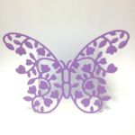 Scrapki ażurowe Flower Butterfly 11,5x 9,5 cm - lilac  -1 szt