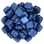 CzechMates Tile Bead 6mm Metallic Suede Blue 20 szt.