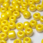 Rocaille 34/0 Czech seed beads - Lustered Milky Yellow col.83130 - 50 gram