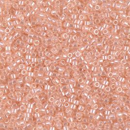 Miyuki Delica 15/0 Transparent Pale Peach Luster   DBS1479 - 5 gram