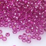 Rocaille 9/0 Czech seed beads - Silver Lined Cranberry - 50 gram