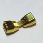 Zapięcie do bransoletki w kolorze złotym (9X5mm) - 31 mm - 1 szt