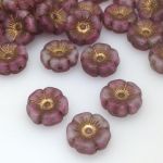 Koraliki Czech Glass Beads Hawaii 12mm Matte Antic Rose/Patina