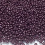 Rocaille 12/0 Czech seed beads - Opaque burgundy violet - 10 gram