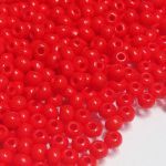 Rocaille 9/0 Czech seed beads - Opaque Coral Red col 93170 - 10 gram