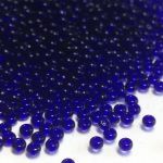 Rocaille 8/0 Czech seed beads - Transparent Cobalt col 30110 - 10 gram