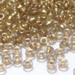 Rocaille 7/0 Czech seed beads - Crystal Bronze Lined  - 50 gram