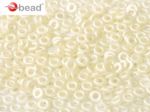 O bead ® 1 x 3,8 mm Alabaster Pastel Lt.Cream 5 gram