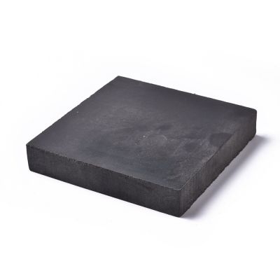 Blok gumowy - twardy - 10,4x10,4x1,9 cm czarny - 1 szt