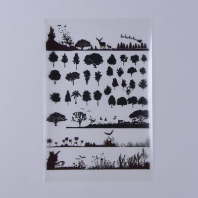 ANIMAL & PLANT folia transparentna sztywna  black 150x100 x0.1mm - 1 szt