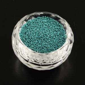 Bulion szklany 0,6-0,8 mm Metallik Dark Turquoise - 15 gram