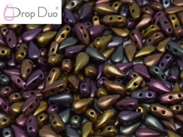 DropDuo® 3x6 mm Purple Iris Gold - 20 szt