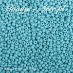 Rocaille 7/0 Czech seed beads - Opaque Turquoise 63030 - 10 gram